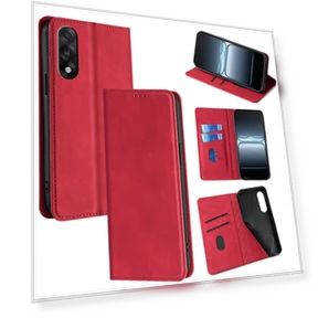 Card Holder PU Leather Magnetic Closing Phone Cover — Basic Cases, Smartwatch 2025