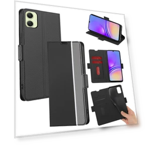 Card Holder Twill Texture Leather Phone Cover — Phone Accessories, Smartwatch 2025