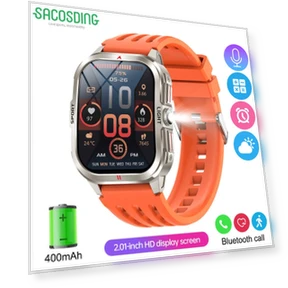 Curved Screen Outdoor Military LED Smartwatch — Smartwatches, SACOSDING