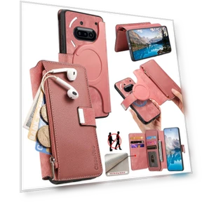 Detachable Magnetic Leather Flip Phone Cover — Flip Cases, CASENEO