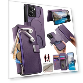 Detachable Magnetic Leather Flip Phone Cover — Flip Cases, CASENEO