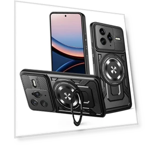 Magnetic Case with Rotating Stand — Phone Accessories, Smartwatch 2025