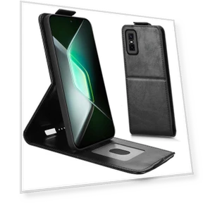 Magnetic Clasp Vertical Flip Leather Phone Cover with Card Holder — Flip Cases, Smartwatch 2025