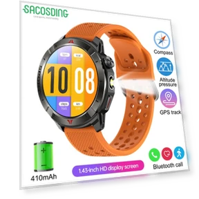 Smart Watch with Bluetooth Calling, LED Flashlight, Multi-Sport Modes, Fitness Tracker, Waterproof — Smartwatches, SACOSDING