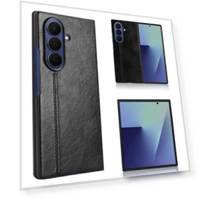 Stitching Line PU Leather Coated PC Phone Cover — Phone Accessories, Smartwatch 2025