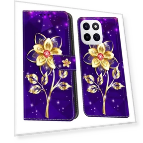 Wallet Case Pattern Printing PU Leather Flip Stand Phone Cover — Flip Cases, Smartwatch 2025