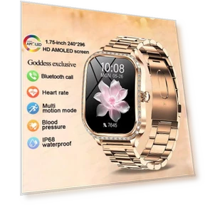 Women's Smart Watch with AMOLED Curved Screen — Wearable Accessories, PRISMA