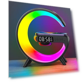 3-in-1 Wireless Charging Bluetooth Speaker with Ambient Light — Sleep Soothers, Factory Discount Outlet