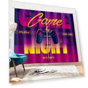 3D Gaming Electronic Controller Curtain — Kids' Décor, A Family Of Home Textiles