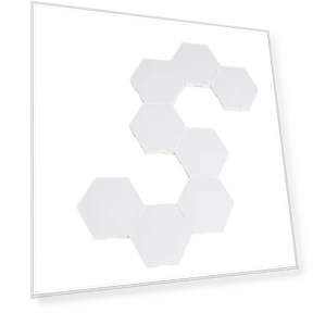 8PCS BT Connected RGB Hexagonal Ambient Light — Desk & Table Lighting, Neoglint