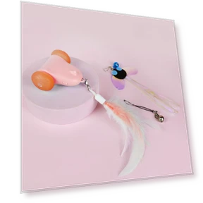 Electric Feather Wand Cat Toy — Cat Playthings, Pet family bucket