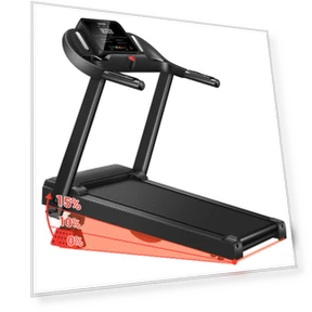 Folding Treadmill with Heart Rate Sensor — Treadmills, ROBORE