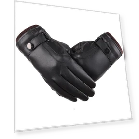 Men's Leather Touchscreen Gloves — Gloves & Mittens, Female s