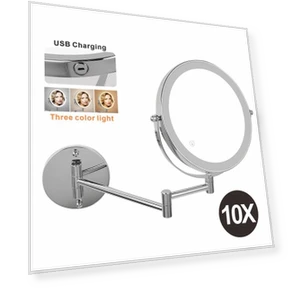 Rechargeable Smart LED Makeup Mirror — Handheld, Vinde Home