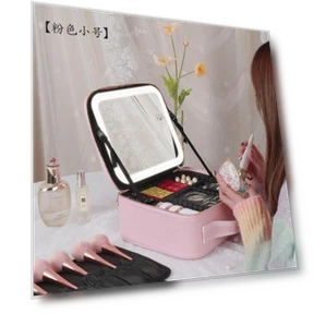 Smart LED Cosmetic Bag with Mirror — Cosmetic Cases, Makeup Kits