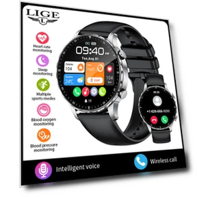 Smart Watch with Bluetooth Calls and Heart Rate Detection — Smartwatches, LIGE