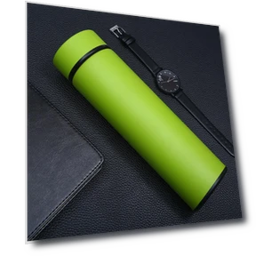 Vacuum Insulated Temperature Display Thermos — Travel Drinkware, Binchi Fitness