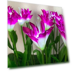 Waterproof LED Garden Light with Lilies — Outdoor Security & Flood Lighting, AI Supermarket