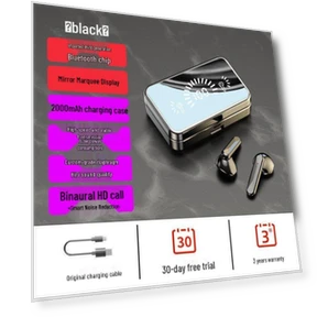 Bluetooth TWS Earbuds with Touch Control and Digital Display — In-Ear Headphones, TrendVibeCN