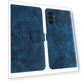 Butterfly Design Flip Wallet Leather Phone Cover — Flip Cases, Smartwatch 2025