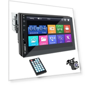 Car Radio with MP5 Player, Bluetooth, and Touchscreen Display — Stereo Receivers, Hippcron