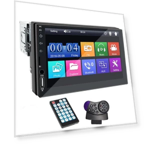 Car Stereo with Touchscreen, Bluetooth, and Multimedia Playback — In-Dash, Hippcron