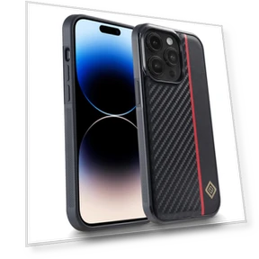 Carbon Fiber PU Leather Coated Phone Case — Phone Accessories, Smartwatch 2025