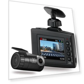 Dash Cam with Front and Rear Dual Smartphone Wireless Rear Ethernet Digital Full HD — Rearview Cameras for Cars, YUPITERU