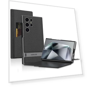 Hidden Kickstand Leather Flip Cover with Card Holder — Flip Cases, Smartwatch 2025