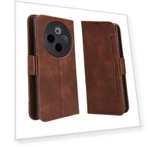 Leather Case Phone Wallet Cover with Multiple Card Slots — Basic Cases, Smartwatch 2025