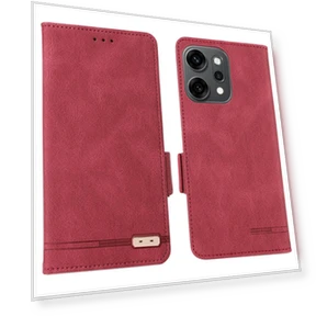 Leather Wallet Flip Phone Cover with Hardware Decor — Flip Cases, Smartwatch 2025