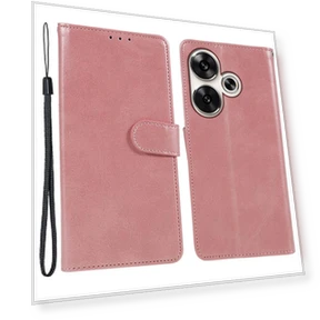 Magnetic Clasp Leather Wallet Phone Cover — Flip Cases, Smartwatch 2025