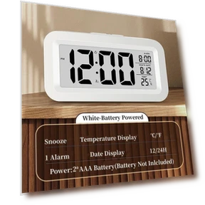 Mini Digital Alarm Clock with Temperature and Date — Alarms & Clocks, Daily necessities-V