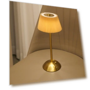 Portable Touch Rechargeable LED Desk Lamp with Fabric Shade — Study & Desk Lighting, Send Cool