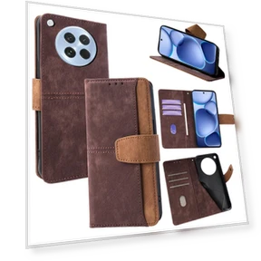 RFID Blocking Color Splicing PU Leather Wallet Phone Cover — Basic Cases, Smartwatch 2025