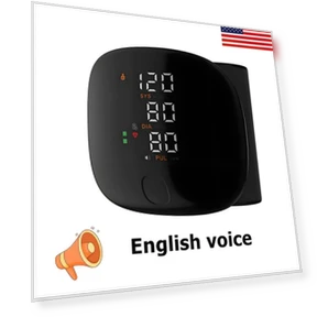 Smart Touch LED Wrist Blood Pressure Monitor — Blood Pressure Monitors, YJMP