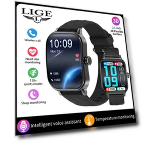 Smart Watch with 2.1" 3D Curved Screen — Smartwatches, LIGE
