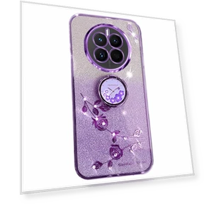 TPU Case Rhinestone Flower Kickstand Phone Cover — Mobiles, Smartwatch 2025