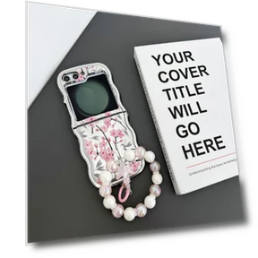 TPU Case with Flower Pattern and Beaded Wrist Strap — Bumpers, Smartwatch 2025