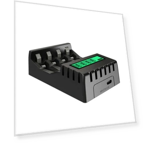 Ultra-Fast Smart Battery Charger with 4 Slots and LCD Display — Chargers, 007