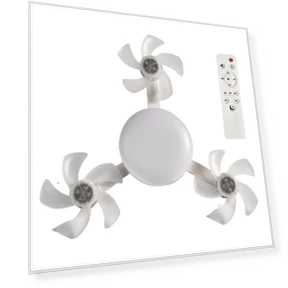 2 In 1 Hanging Fan with LED Light — Ceiling Fans & Accessories, Mode Closet