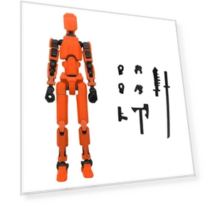 Articulated Movable Robot Mannequin — Foam, Geraniuma