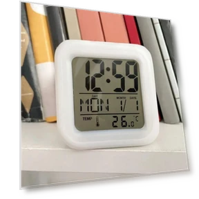 Colorful LED Digital Display Alarm Clock and Night Light — Alarms & Clocks, COOKING-MALL