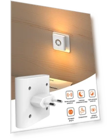 Dual Head Lighting Human Body Sensor Night Light — Foam, Sole Street