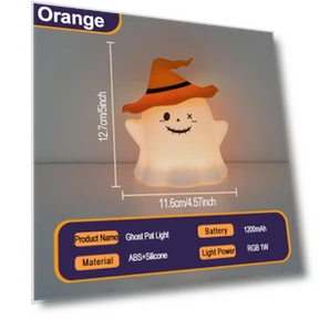 Halloween LED Night Lights with Touch Switch — Bases, Sole Street