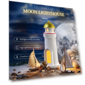 Projection Lighthouse Night Light — Home Theater Projectors, KITCHEN-MALL