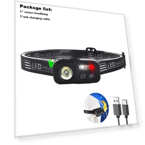 Rechargeable Headlamp with Motion Sensor — Flashlights, Sole Street