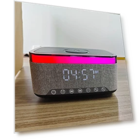 Smart Bluetooth Speaker with Night Light and Wireless Charger — Portable Audio Solutions, Sweet Story