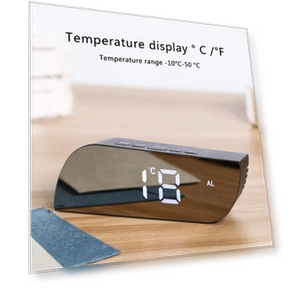 Smart LED Mirror Alarm Clock — Alarms & Clocks, JUDING