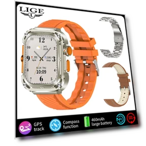 Smartwatch with GPS Tracker, Bluetooth Calling, and Health Monitoring — Smartwatches, LIGE